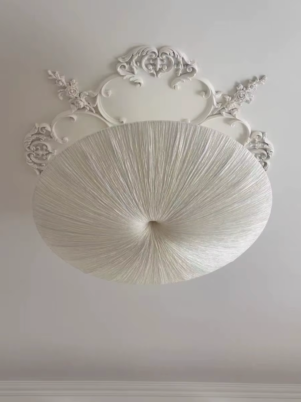 Pleated Saucer Pendant Ceiling Light