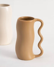 Load image into Gallery viewer, Onda Ceramic Vase with wavy handle
